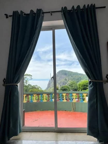 Balcony of the double room with mountain view